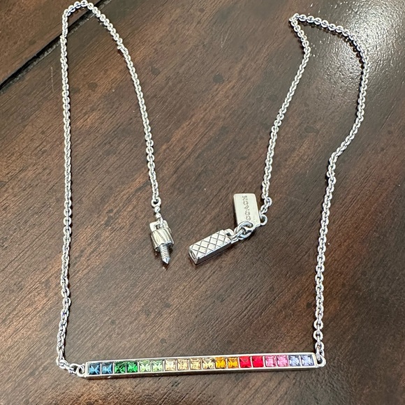 Coach Rainbow Sterling Necklace - Picture 1 of 5